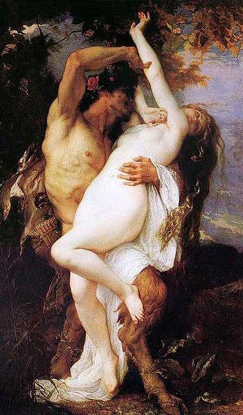 Alexandre Cabanel Nymphe et Satyre oil painting image
